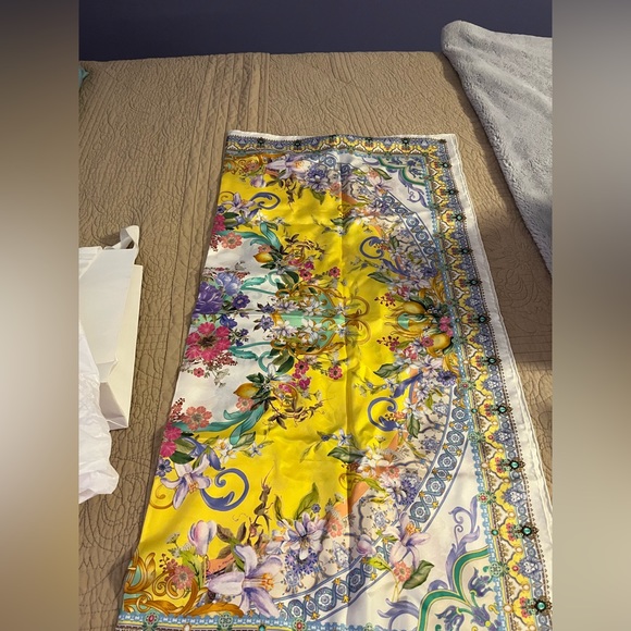 Camilla Catarina Spritz Silk Square Scarf - Picture 2 of 10